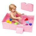 Collapsible Baby Bathtub for Shower, Reinforced Structure Infant Foldable Bath by ICECTR