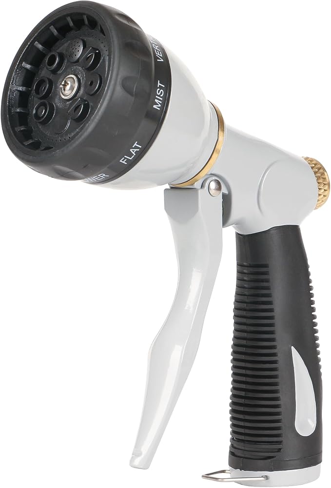 STYDDI Pro Ultra Heavy Duty Multi-Patterns Garden Hose Nozzle, All Metal Hose by STYDDI