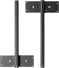 Fittes Heavy Duty Steel Floating T Shelf Bracket Mount 14 Inch 2 Pack, Holds up by Fittes