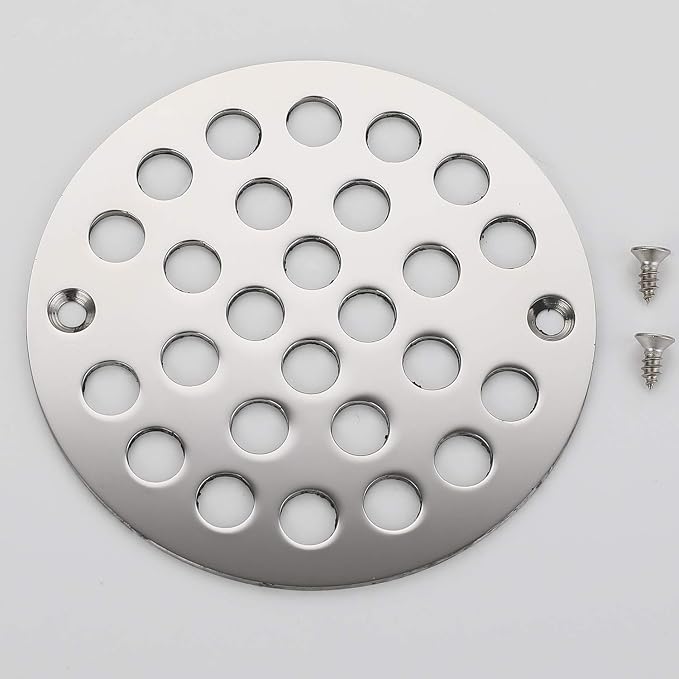 4 Inch Screw-in Shower Strainer Drain Cover Replacement Floor Strainer Floor - Image 6