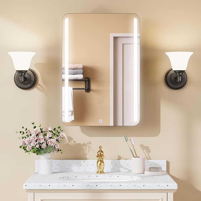 18x26 Inch LED Lighted Medicine Cabinet - Image 2