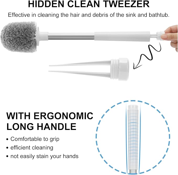 SetSail Toilet Brush and holder 3 Pack Toilet Bowl Brush and Holder Toilet - Image 3