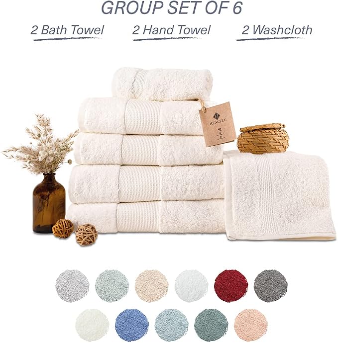 Hencely 6-Piece Bath Towel Set - Image 4