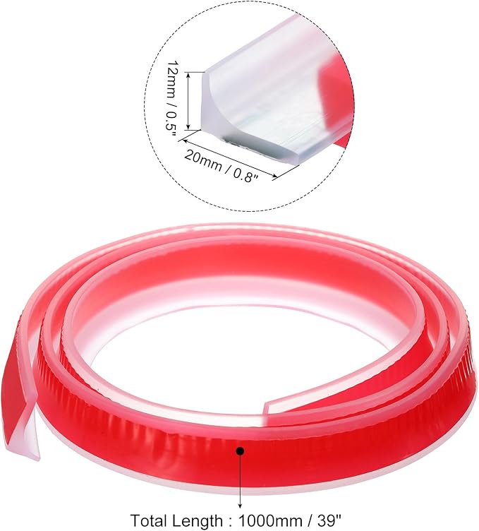 uxcell 39 Inch Collapsible Shower Barrier Stopper Water Splash Guard Blocker - Image 2