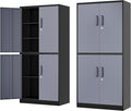 71” Metal Storage Cabinet-Lockable File Garage Tool Cabinets by Fesbos