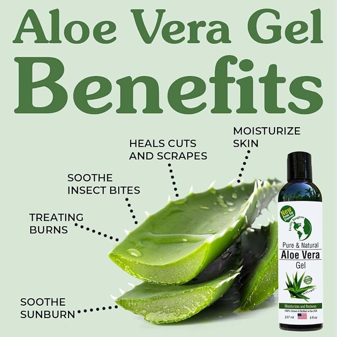 Earth's Daughter Organic Aloe Vera Gel from Fresh Cut 100% Pure Organic Aloe - Image 4