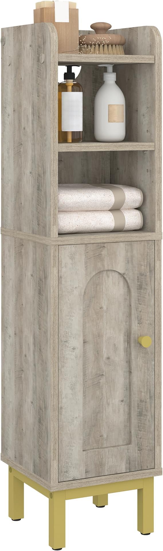 Bathroom Storage Cabinet, Small Corner Floor Cabinet - Image 9