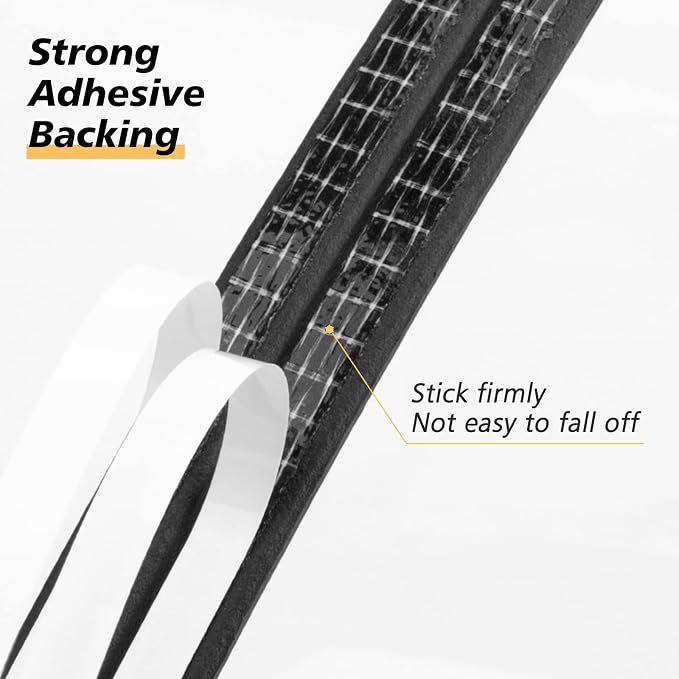 SUNMON Weather Stripping Door Seal, D-Type Strip Weather Stripping Seal Strip - Image 3