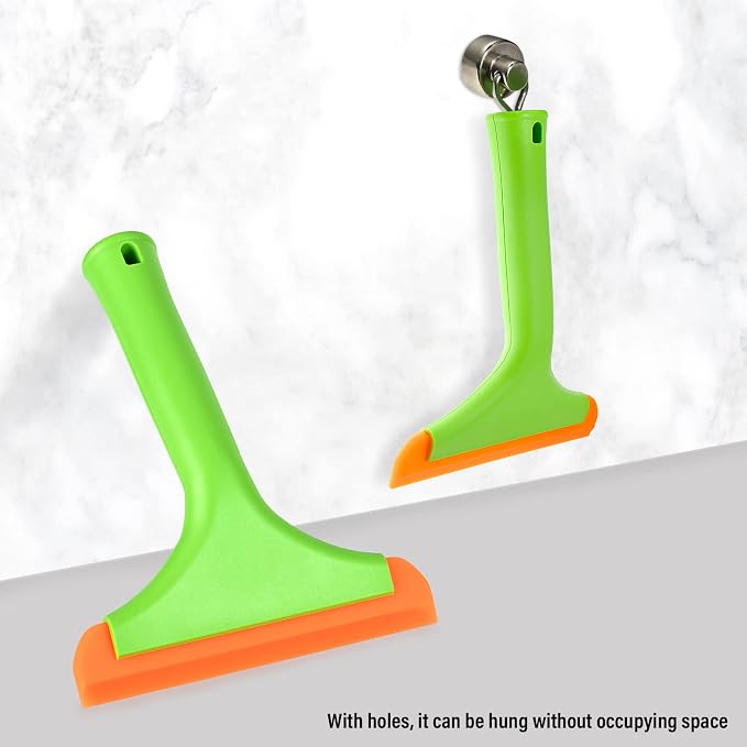 Gomake Small Silicone Squeegee Window Shower Squeegee Tool, Auto Water Blade - Image 4
