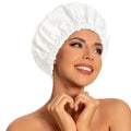 Reusable Shower Cap for Women, Large Waterproof Shower Essentials Bonnet by Edoneery