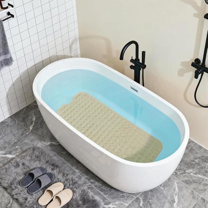 Anti-Slip Bathtub Shower mat, 39.3×15.7 inch（Approximately 100 × 40cm） Soft - Image 5