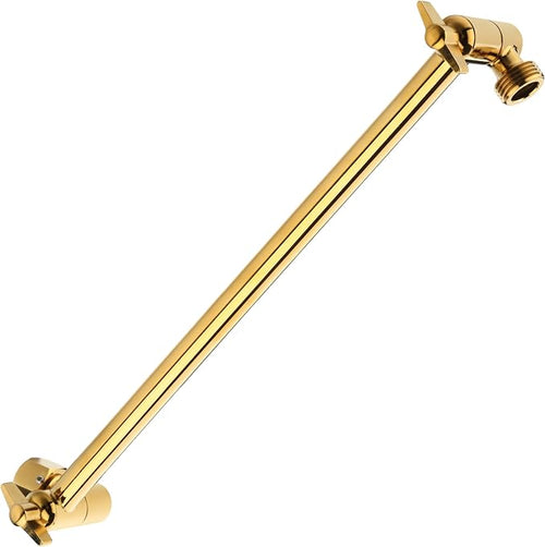 15 Inch Extra Long Adjustable Shower Head Extension Arm by SINGINGRAIN