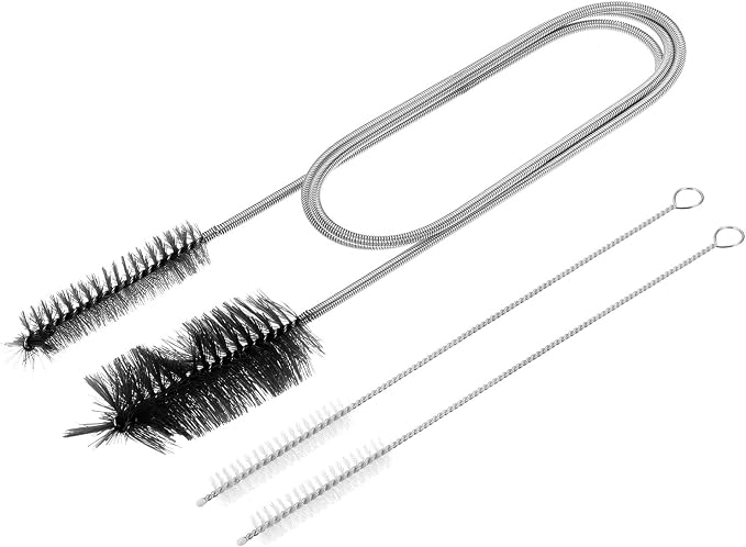 HARFINGTON 3pcs Flexible Long Drain Brush Straw Cleaner Set 35.43" Stainless by HARFINGTON