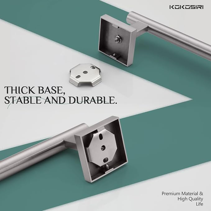 KOKOSIRI Bath Towel Holder Bathroom Accessories Towel Bar - Image 7