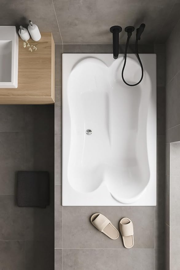 Carver Tubs - TPL7248 - Modern Acrylic Fiberglass Soaking Bathtub - w/Neck - Image 5