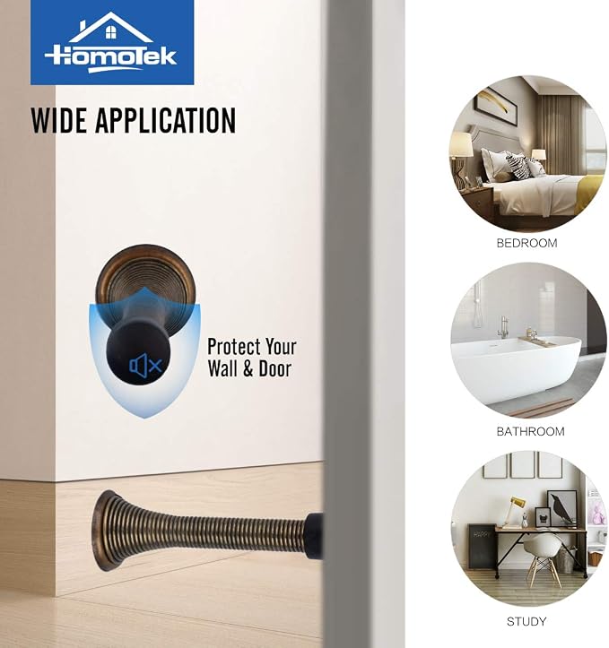 HOMOTEK 30 Pack Spring Door Stopper - Image 5