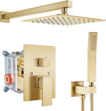 gotonovo Rainfall Bathroom Shower System Rain Shower Head and Handle Set Wall by HOME