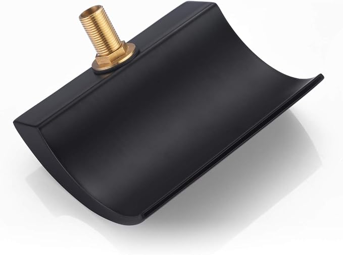 Deck Mount Roman Tub Faucet Matte Black Waterfall Bathtub Faucet Extra High Flow - Image 6