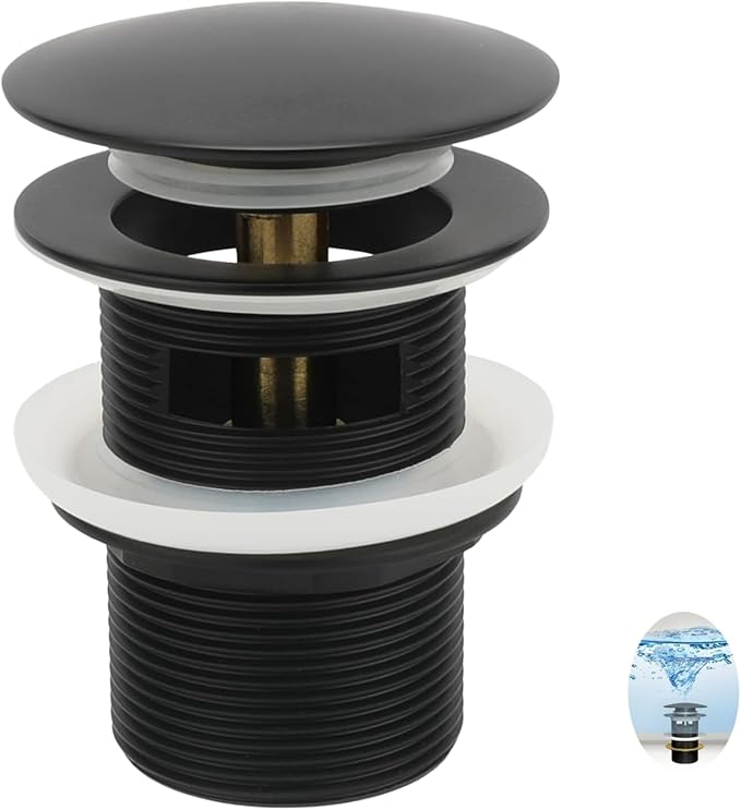 【Limited-time Promotion】 Pop Up Freestanding Tub Drain Plug, 2025 Upgraded by Unknown