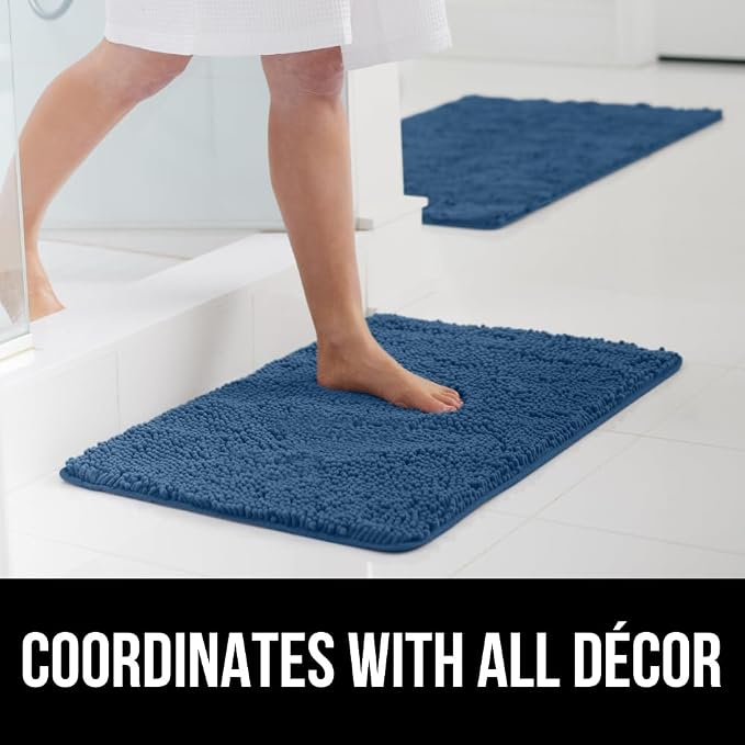 GORILLA GRIP Bathroom Rug Sets, Soft Chenille 2 Piece Area Rugs Set, Toilet - Image 9
