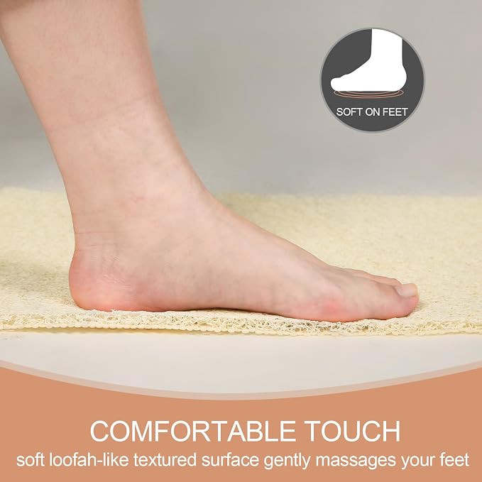 joyhalo Anti Slip Shower Mats, Bath Tub Mats, PVC Loofah - Image 4