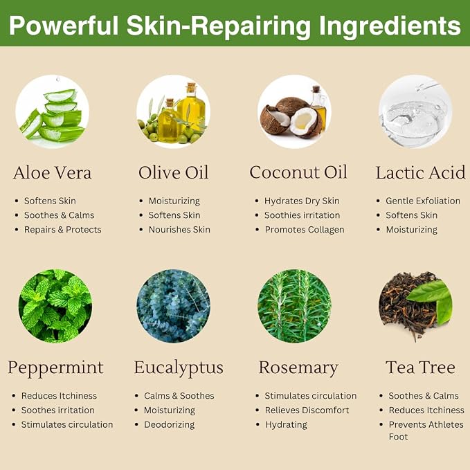 Natural Escapes Peppermint + Rosemary, Eucalyptus & Tea Tree Foot Cream - Image 8