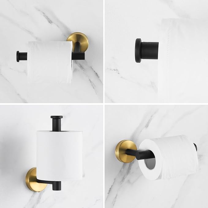 Bathroom Hardware Set 24 Inch, Toilet Paper Holders, Towel Rings, Robe Towel - Image 5