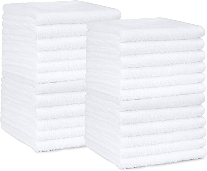 Amazon Basics Fast Drying Cotton Washcloths by AmazonBasics