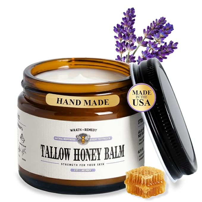 Organic Beef Tallow for Skin - 2OZ — Grass Fed Beef Tallow for face + Body — by WrathRemedy