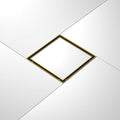 Square Shower Drain 8", Brushed Gold Floor Drain by Bernkot