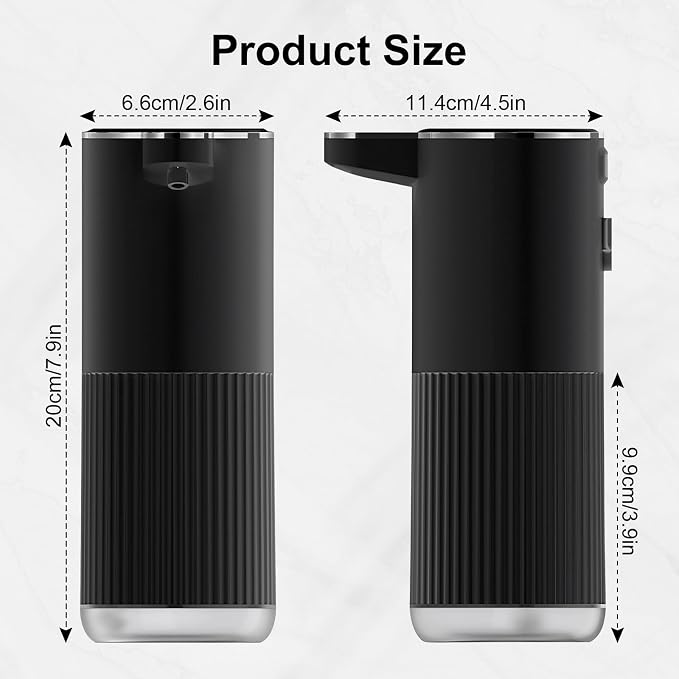 GuDoQi Automatic Touchless Foaming Soap Dispenser, 4-Level Adjustable Foam - Image 2