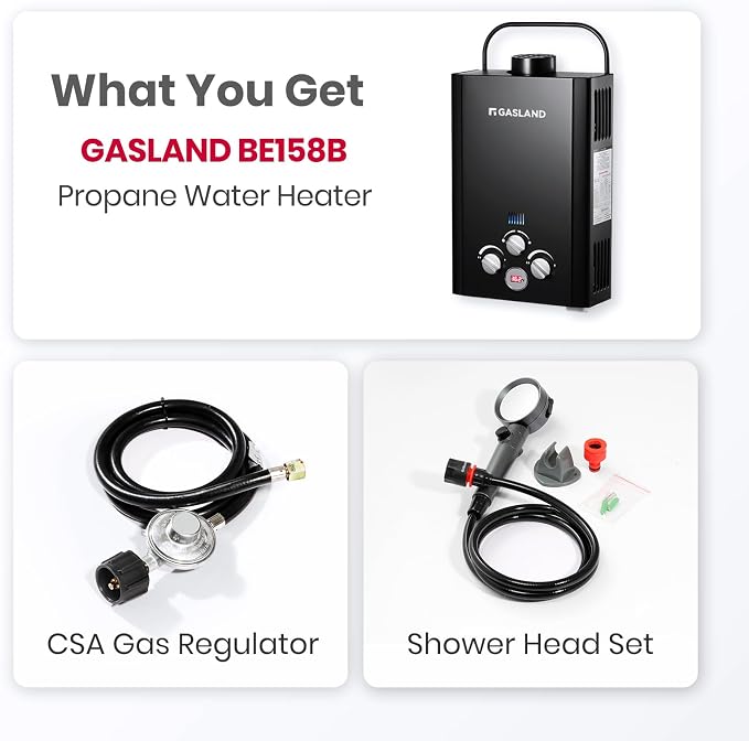 GASLAND BE158B CSA Certified Portable Tankless Water Heater – Features Digital - Image 5