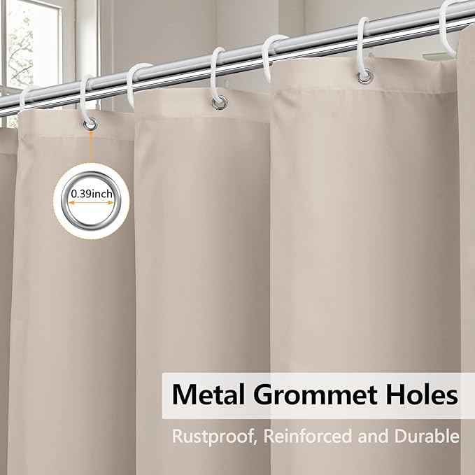 Waterproof Fabric Shower Curtain Liner - Image 5