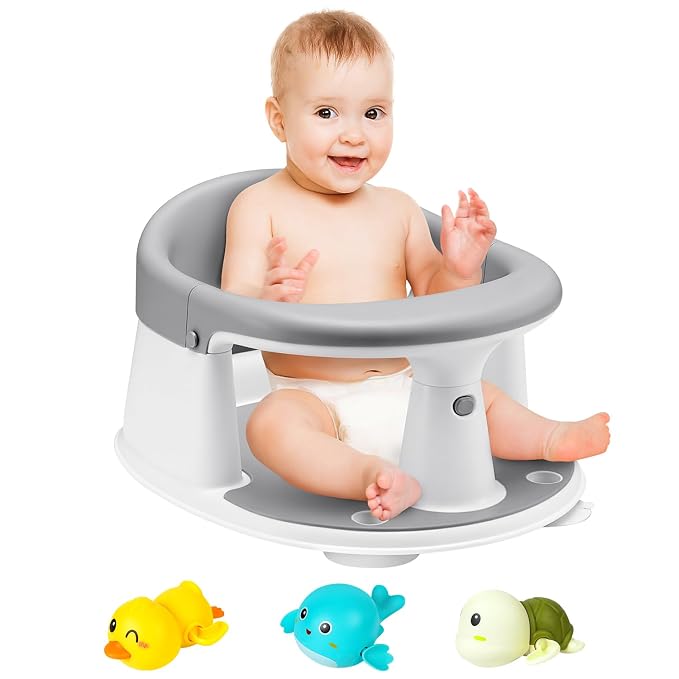 Baby Bath Seat, Infant/Toddler Sit Up Bathtub Seat - Image 8