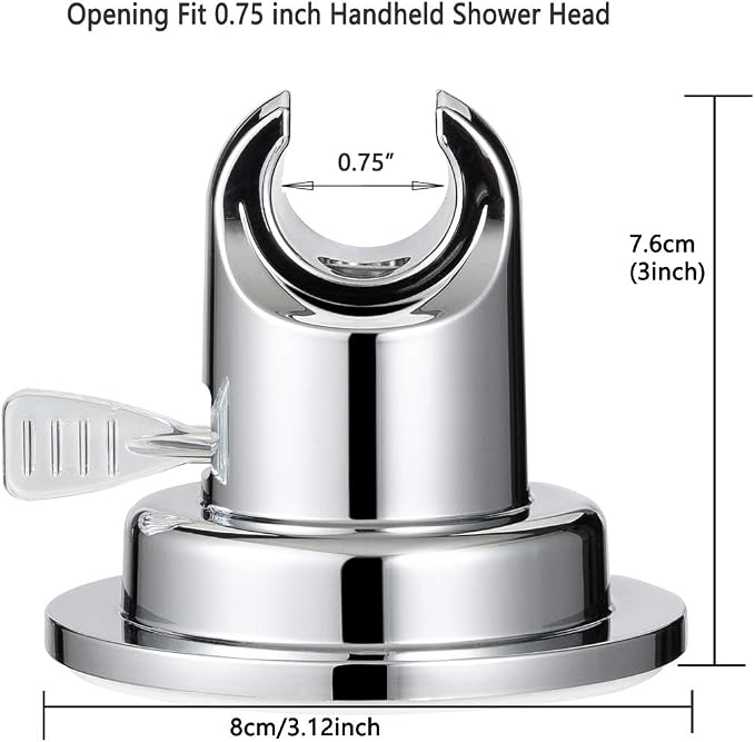 JiePai Vacuum Suction Cup Shower Head Holder, Adhesive Suction Handheld Shower - Image 2