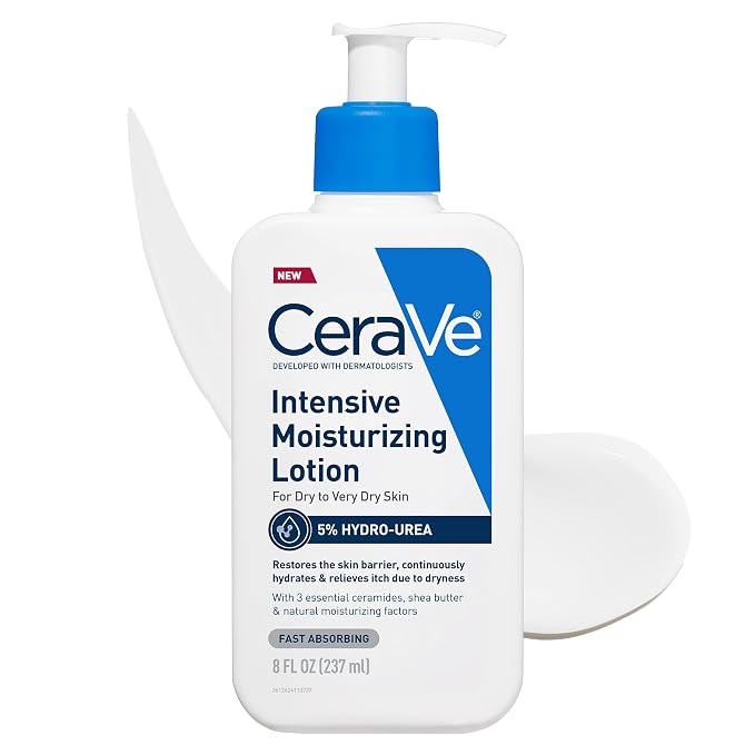CeraVe Intensive Moisturizing Lotion, Hydro-Urea + Shea Butter, Body Lotion by CeraVe
