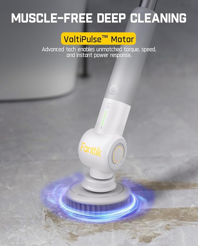 Fanttik Flip G9 Pro Electric Scrubber, VoltiPulse Motor, Dual-Speed Cleaner - Image 2