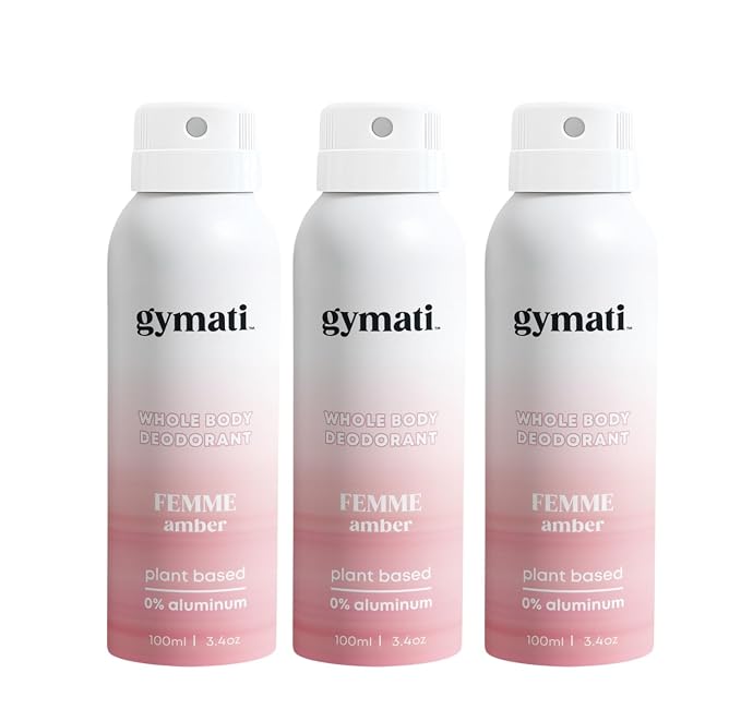 Gymati Fitness Body Deodorant Spray Aluminum Free by Gymati