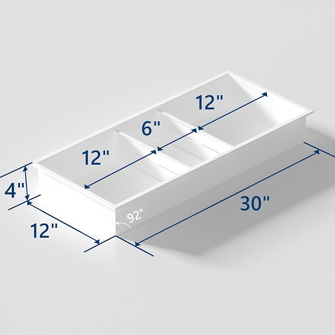Neodrain 12X30 in Shower Niche, 3 Layers White Wall Niche Tile Ready NO Tile - Image 9