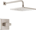 Delta Modern 14 Series Square Rain Shower Faucet Set, Brushed Nickel Shower by DeltaFaucet