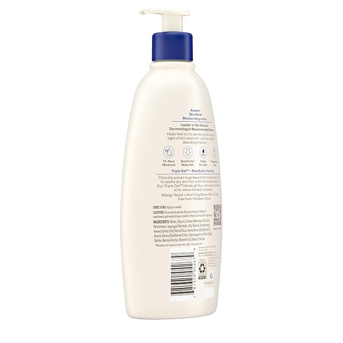 Aveeno Skin Relief Moisturizing Lotion Heals Very Dry, Sensitive Skin, - Image 8