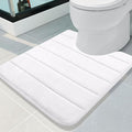 Buganda Memory Foam U-Shaped Contour Toilet Rugs, Non Slip Absorbent, Thick by Buganda
