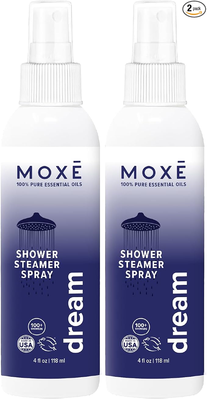 MOXĒ Dream Lavender & Chamomile Shower Steamer Spray, 100% Natural Certified by MOXE