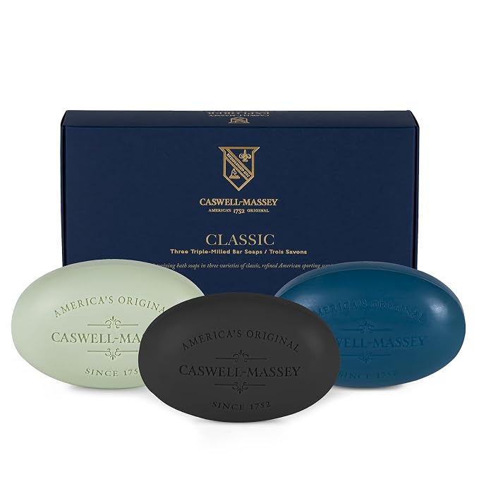 Caswell-Massey Men’s Bar Soap Gift Set – Newport, Oaire & Greenbriar – by Caswell-Massey