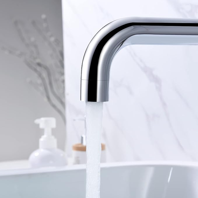 sumerain Bathroom Wall Mount Bath Tub Faucet, Extra Long Spout - Image 5