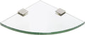 Spancraft Glass SQ6QR-BR Quarter Round Glass Shower Shelf by Spancraft