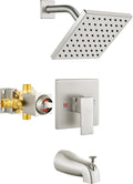 Heyalan Bathtub Shower Faucet Set, 6 Inch Square Trim Kit by Heyalan