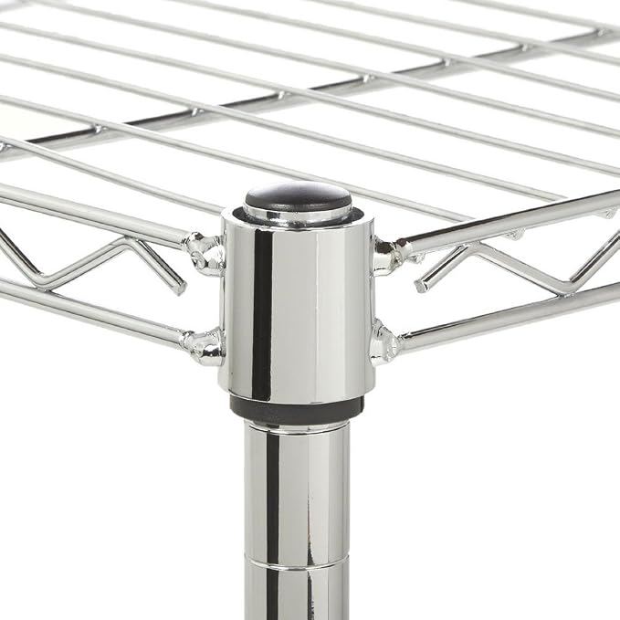 5 Tier Storage Racks Shelving, Heavy Steel Pantry Shelves, Adjustable Wire - Image 9