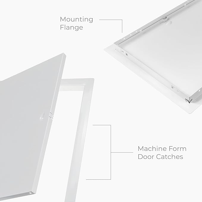 12x16 Inch White Access Panel – Metal Rectangular Wall & Ceiling Access Door - Image 7