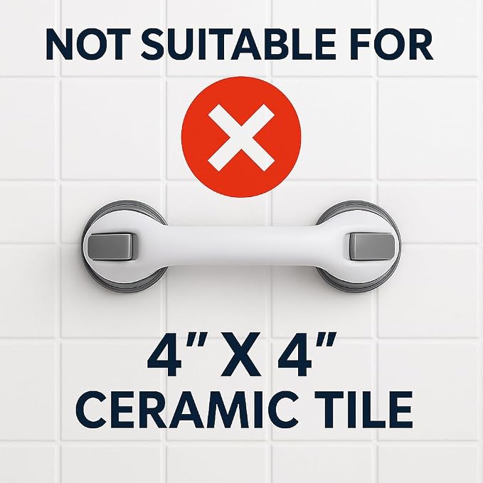 2 Pack Grab Bars for Bathtubs and Showers, Shower Handles for Elderly Seniors - Image 6
